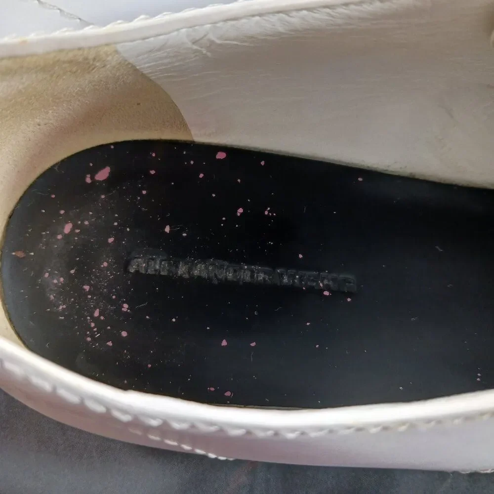 Alexander Wang Women's size 38 US size 7M White Platform Loafer Leather